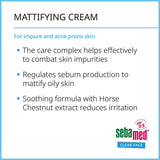 Sebamed Clear Face Mattifying Cream 50ml (British brand)