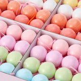 Livingandhome bath bomb set 64 pieces 8 scents, imported from the UK