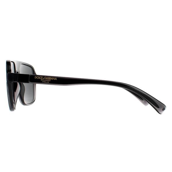 Dolce & Gabbana DG6134 pilot sunglasses black acetate - British product