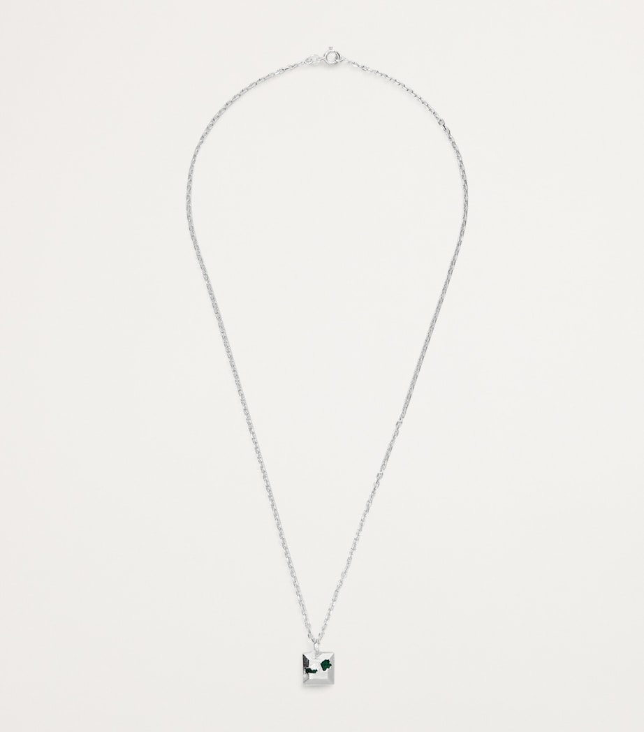 The Ouze sterling silver and emerald necklace - British product