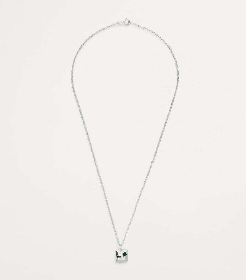 The Ouze sterling silver and emerald necklace - British product