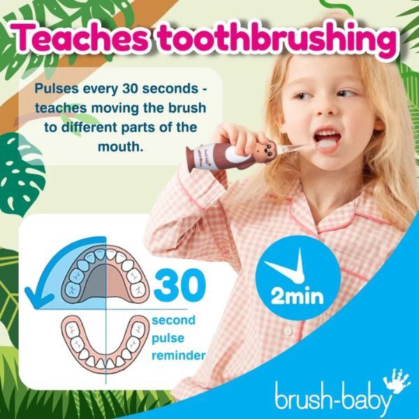 Brush Baby WildOnes™ Monkey Kids Rechargeable Toothbrush