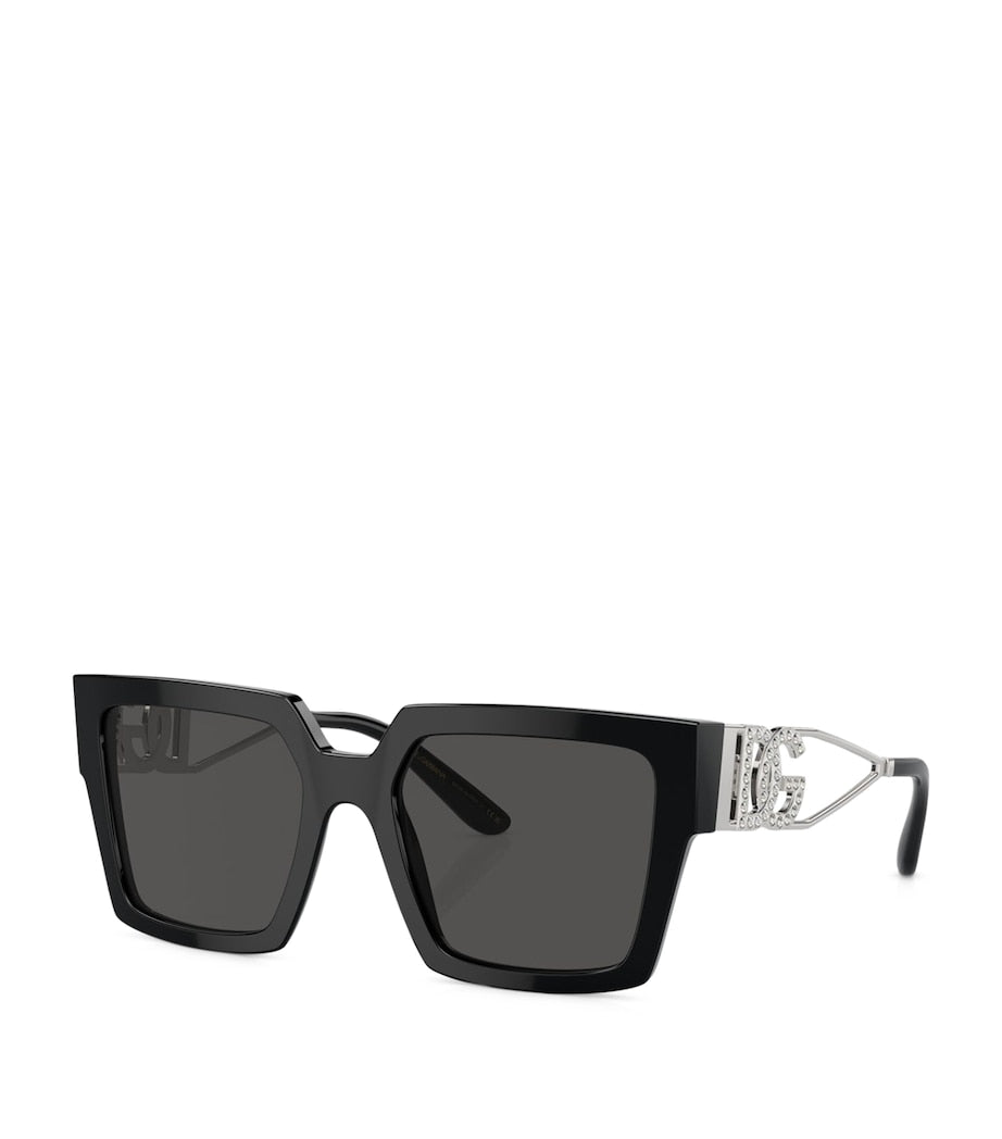 Dolce&Gabbana square sunglasses dark-grey tinted acetate lenses, UK version