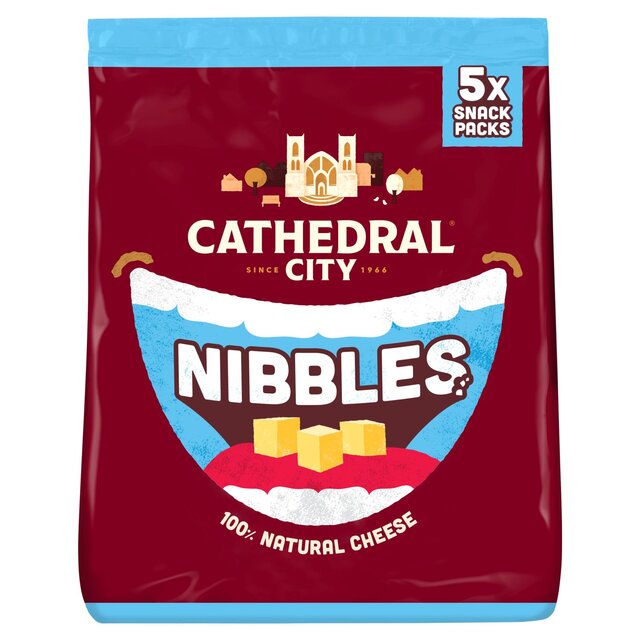 Cathedral City Nibbles Kids Snack Cheese   5 x 16g