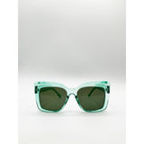 SVNX cat eye sunglasses clear plastic frame, UK version
