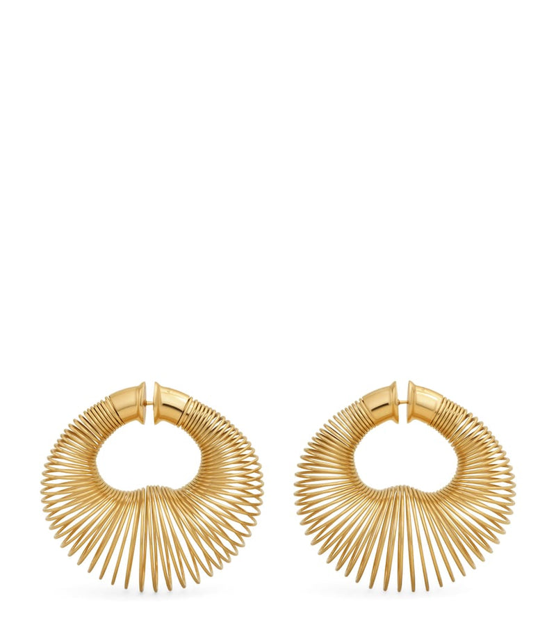 Alaïa spiral hoop earrings stainless steel (British brand)