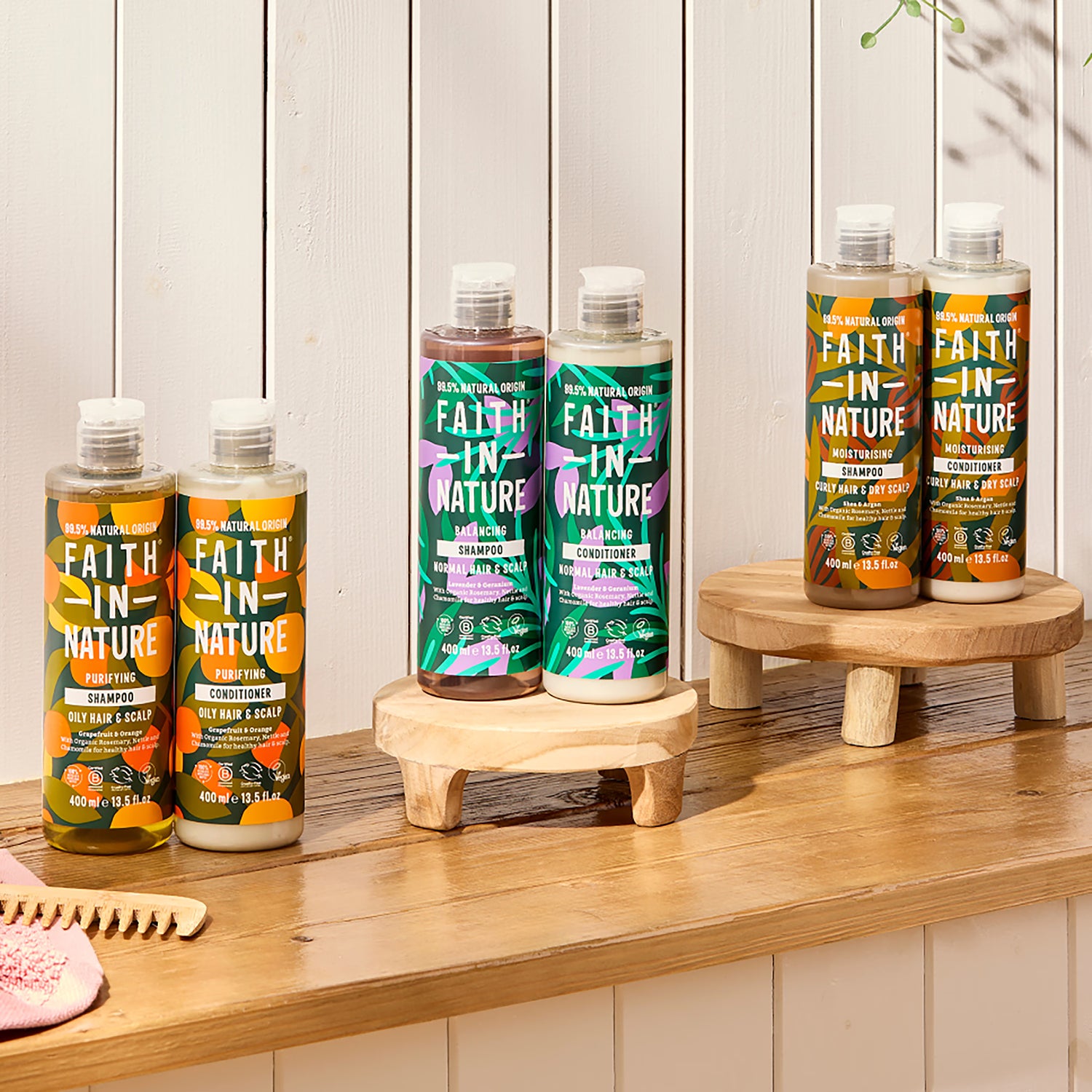 Faith In Nature curly hair shampoo Shea and Argan 400ml - British product