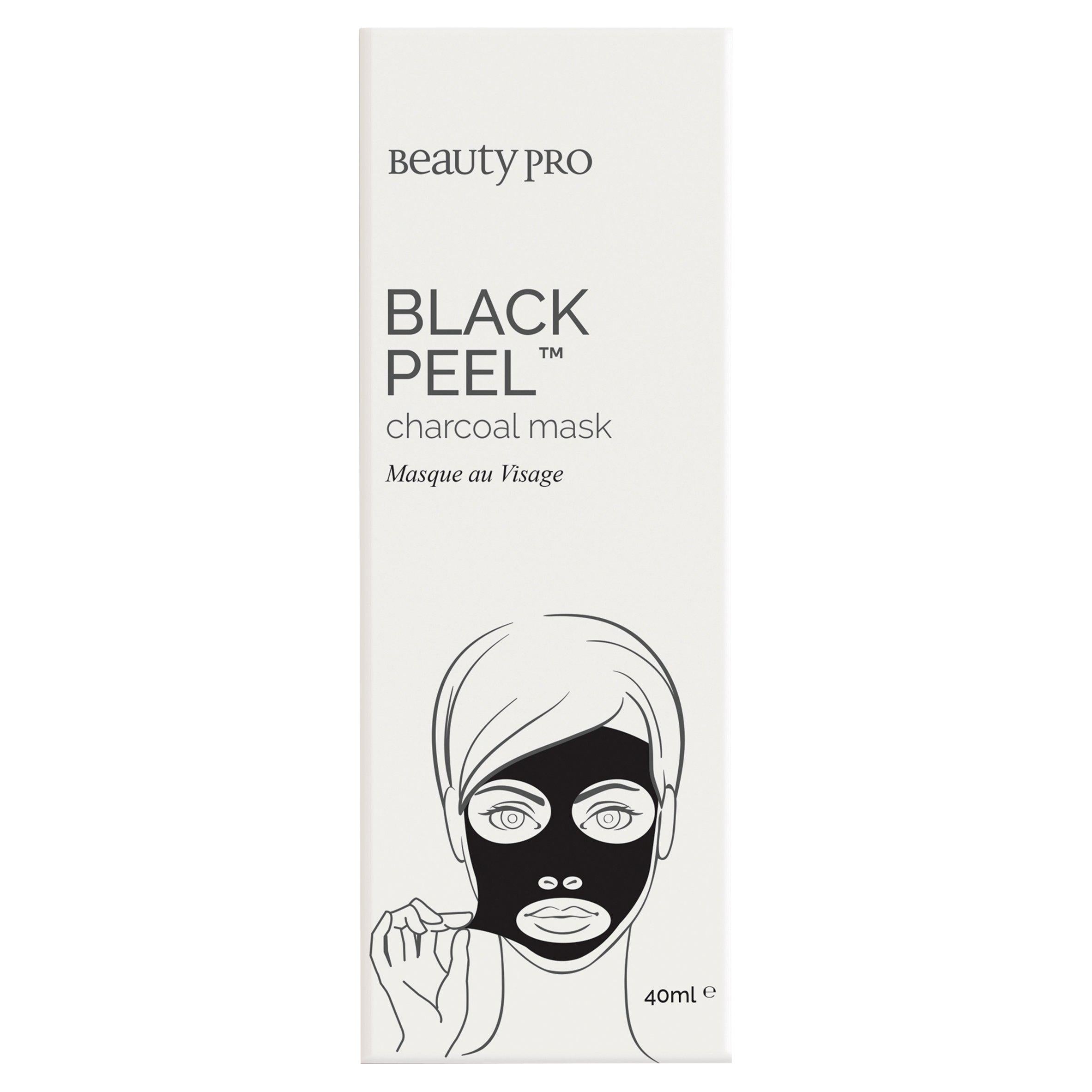 Beauty Pro Black Peel Charcoal Mask 40ml GOODS Sainsburys   