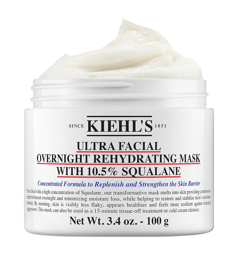 Kiehl's overnight hydrating face mask with 10.5% squalane 100g, UK version