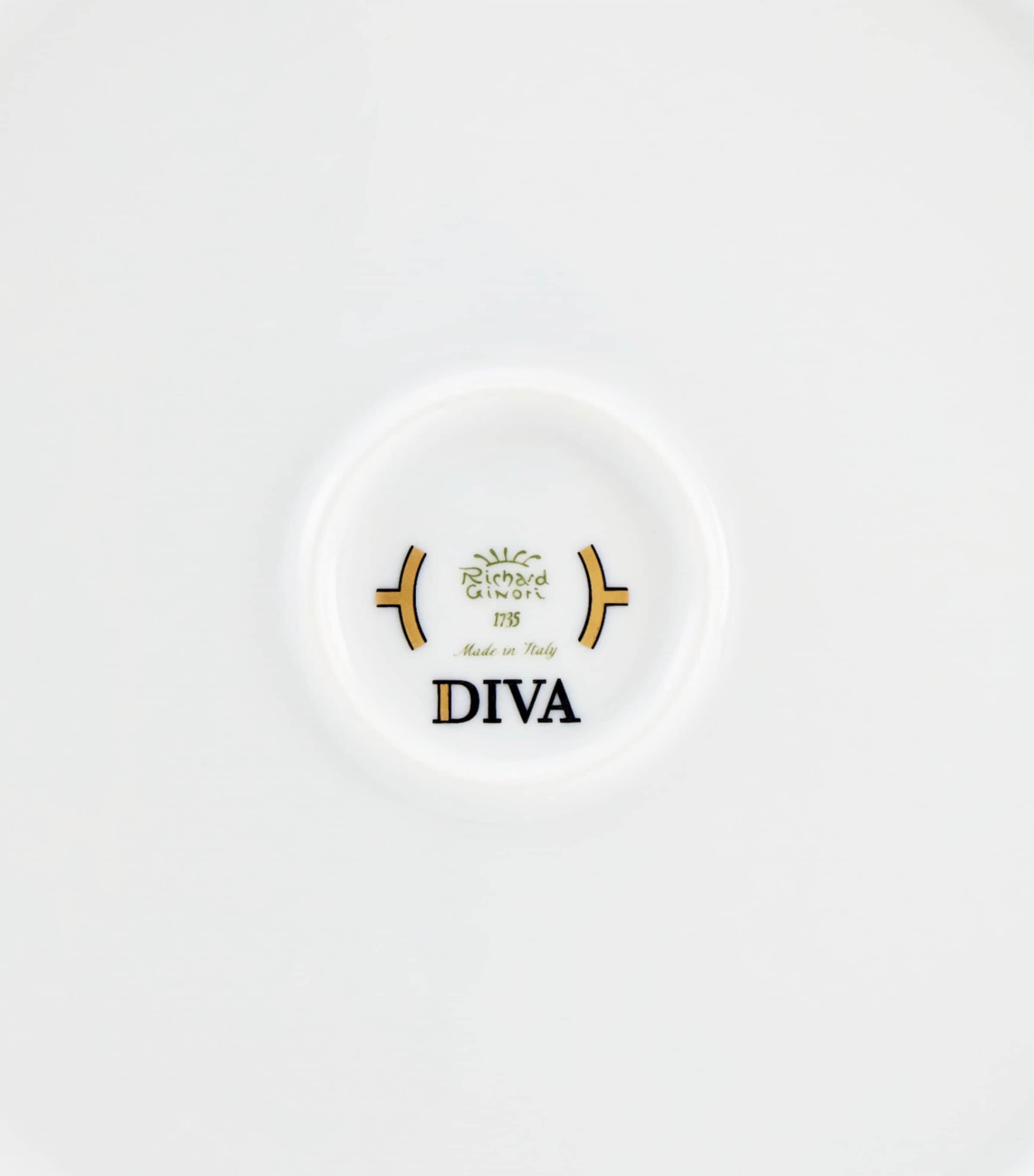 GINORI 1735 porcelain salad bowl Verde 24cm, UK version