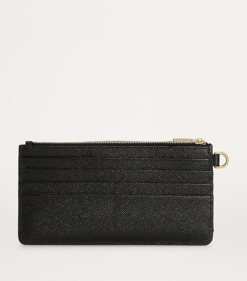 Dolce&Gabbana grained leather card holder logo plaque, UK version