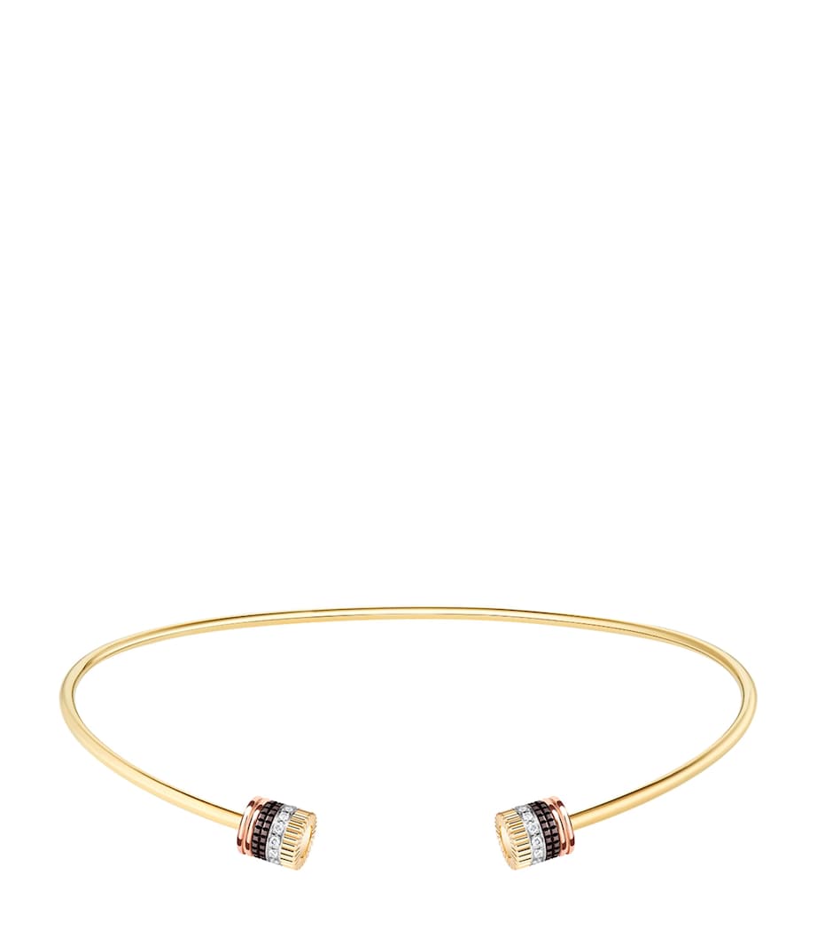 Boucheron Quatre Classique open necklace yellow gold diamond, UK version