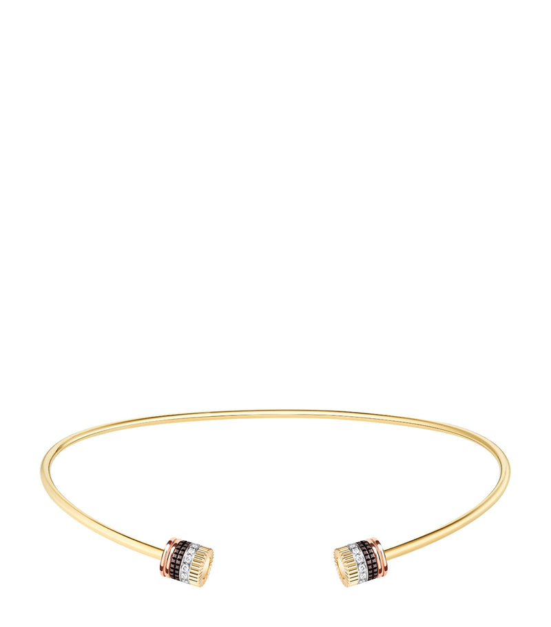 Yellow Gold and Diamond Quatre Classique Open Necklace