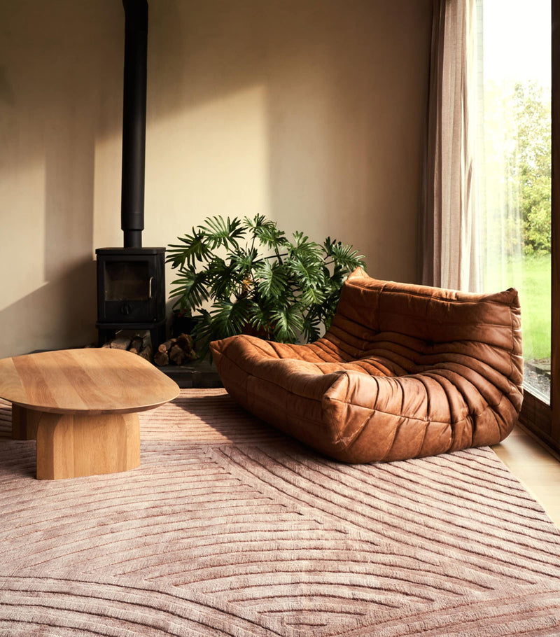 The Rug Company Sono Salmon rug 2.74m x 1.83m (British brand)