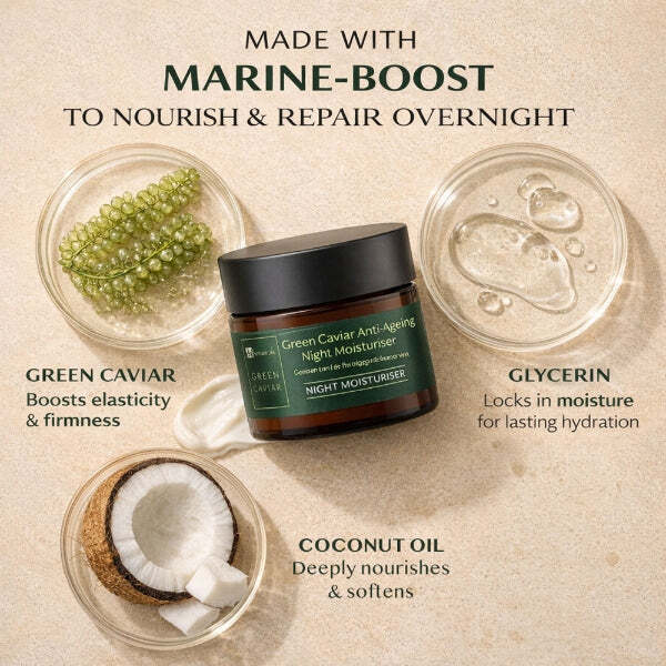 Dr Botanicals Green Caviar Argan Oil Night Cream 50ml - British product
