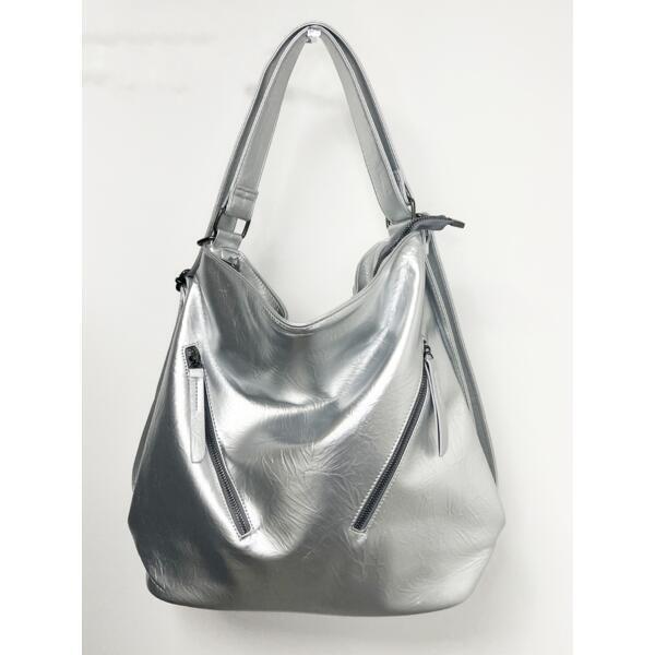 SVNX silver 2-in-1 shoulder bag and backpack - British product