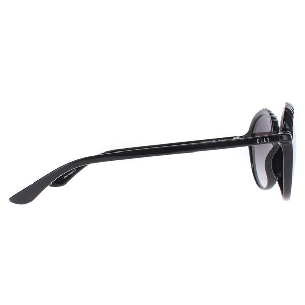 Elle 14919 black sunglasses round acetate frame, UK version