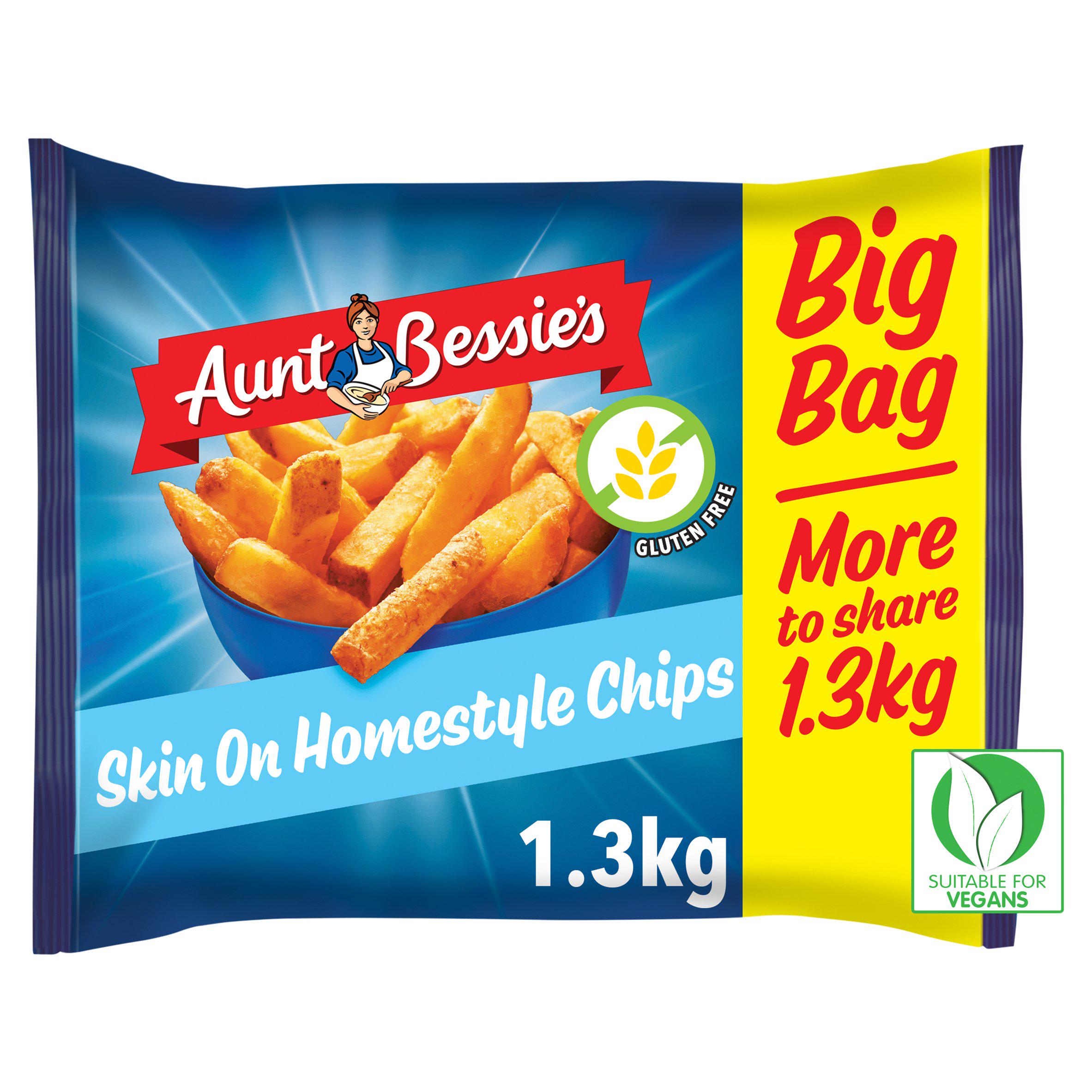 Aunt Bessie's Crispy & Fluffy Homestyle Chips 1.3kg GOODS Sainsburys   