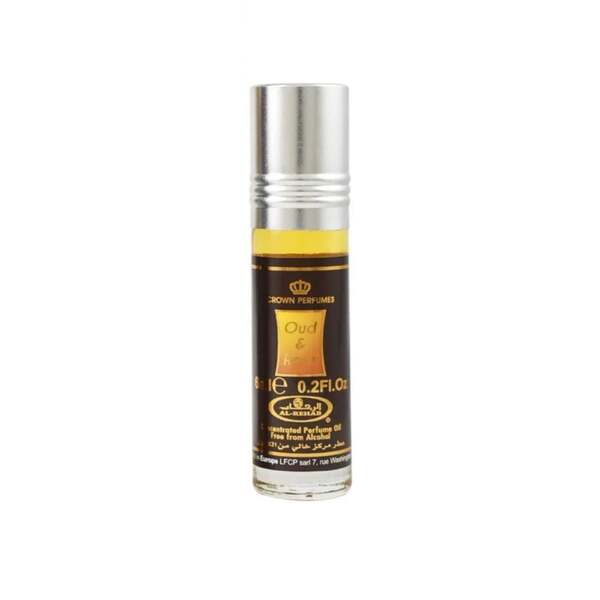 Al Rehab Oud & Rose roll-on perfume oil 6ml, UK version