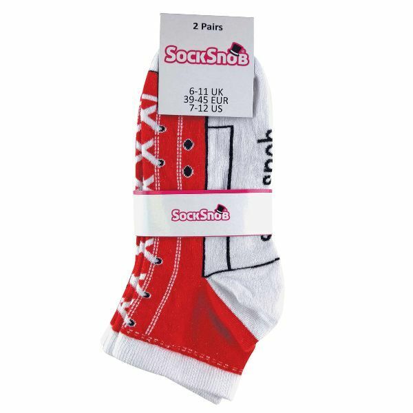 Sock Snob 2 Pairs Cotton Socks That Look Like Shoes 6-11 UK GOODS Superdrug   