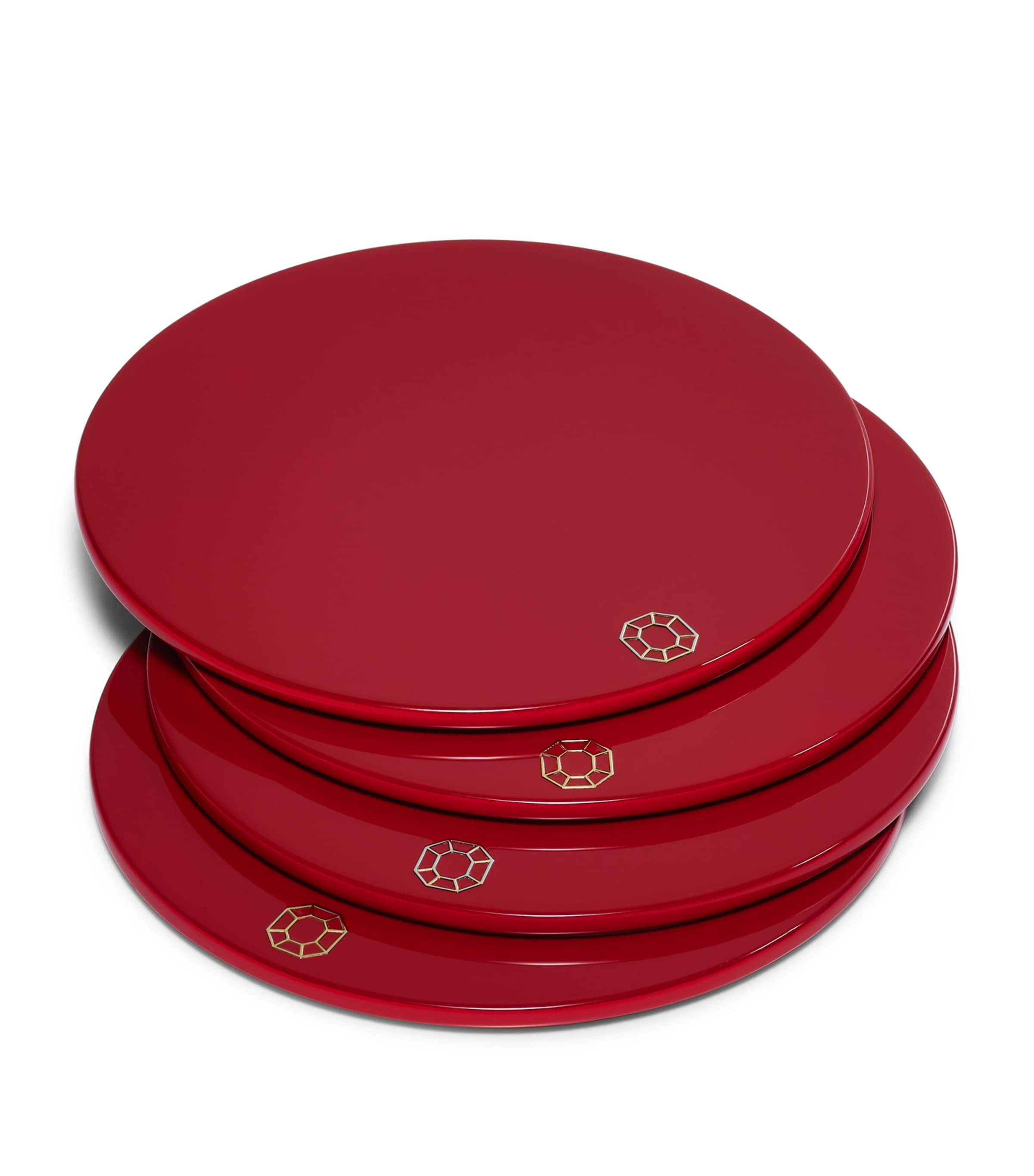 Set of four Baccarat Octogone coasters - British product