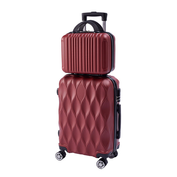 Livingandhome 2-piece hard shell suitcase set (British brand)