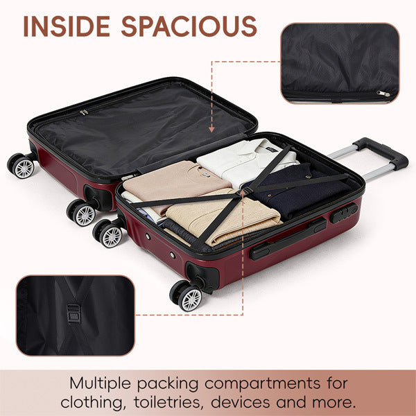 Livingandhome 2-piece hard shell suitcase set (British brand)