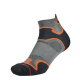 1000 Mile Mens Fusion Ankle Socks (6-8) GOODS Superdrug Black/Orange  