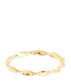 Astrid & Miyu yellow gold twist ring, UK version