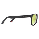 Montana MS48 black sunglasses with Revo red mirror lenses (British brand)