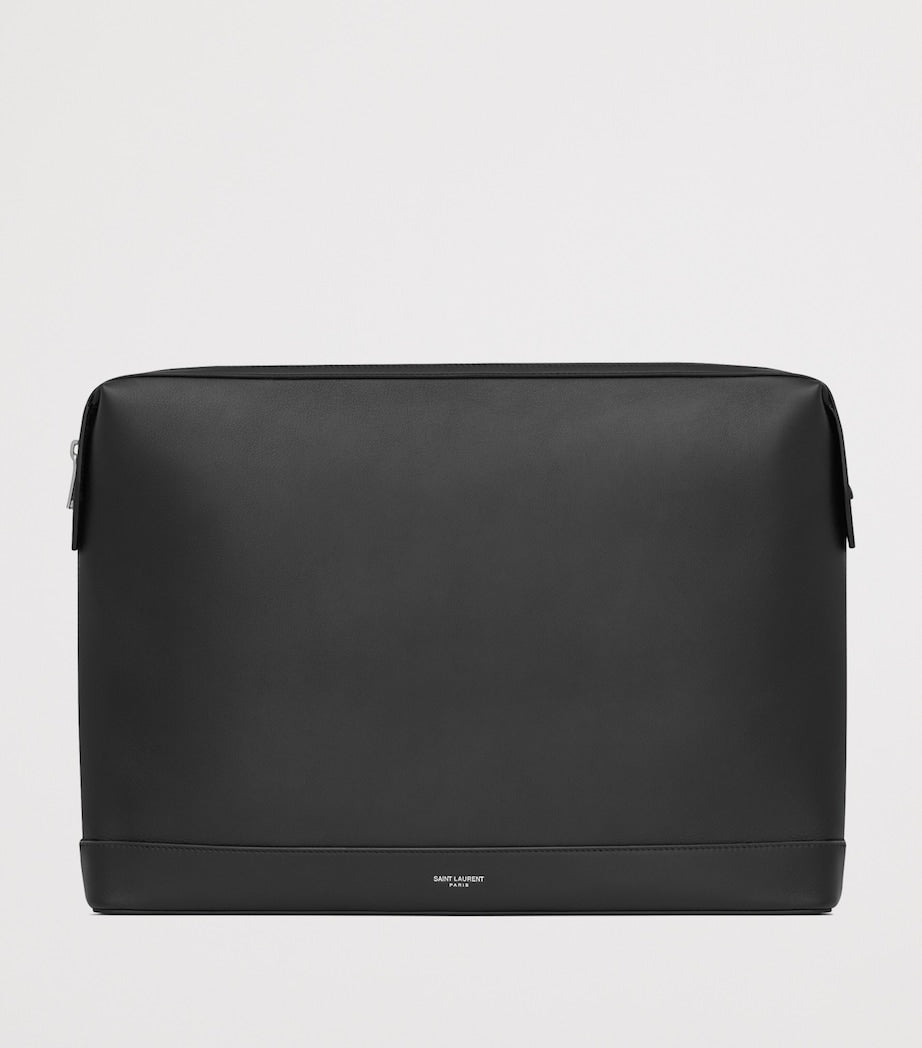 Saint Laurent Paris pouch vegetable-tanned leather (British brand)