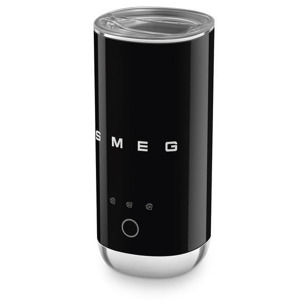 Smeg mini milk frother in black, imported from the UK
