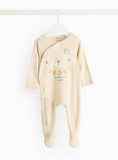 Daddy Makes Me Smile Bear Print Sleepsuit Newborn