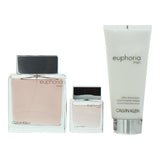 Calvin Klein Euphoria Men fragrance gift set 100ml - British product