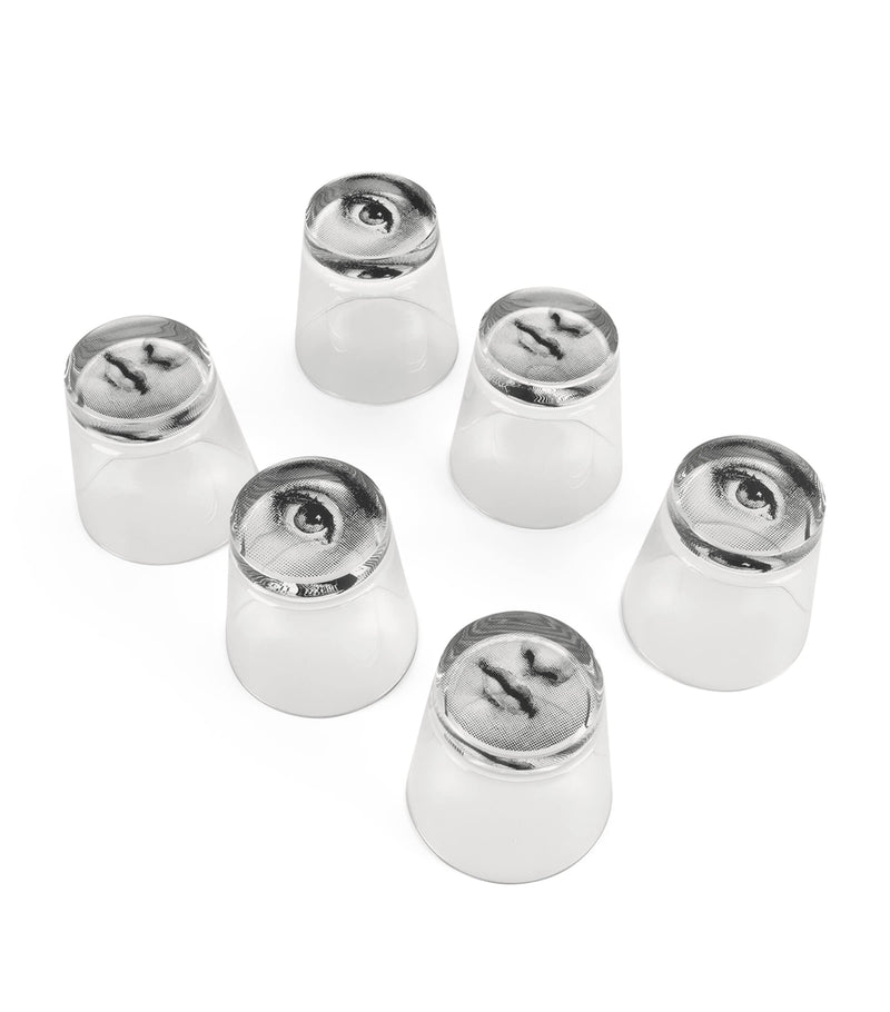 Fornasetti Tema e Variazioni cocktail glasses set of 6 - British product