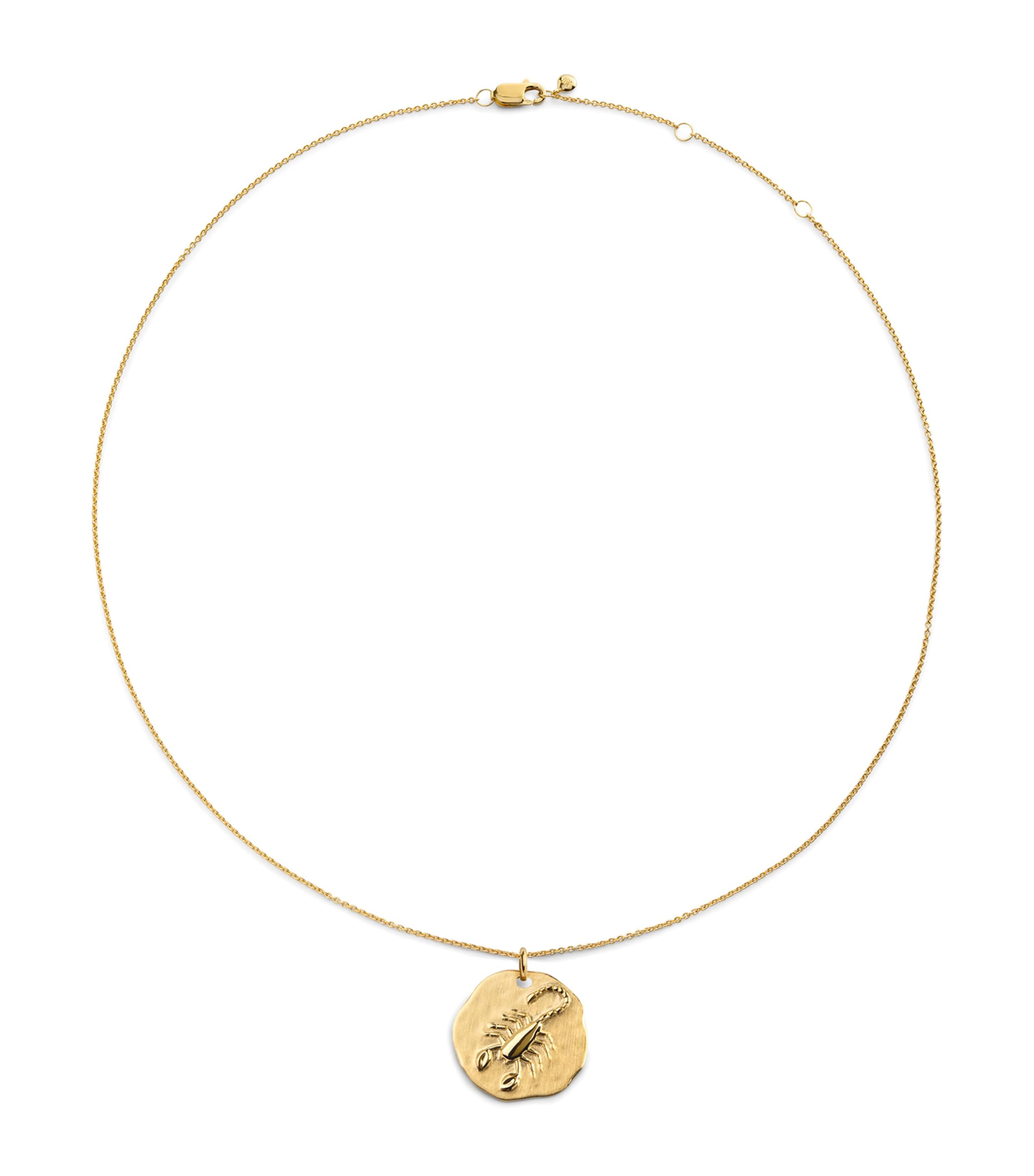 Monica Vinader gold vermeil Scorpio necklace 41cm - British product