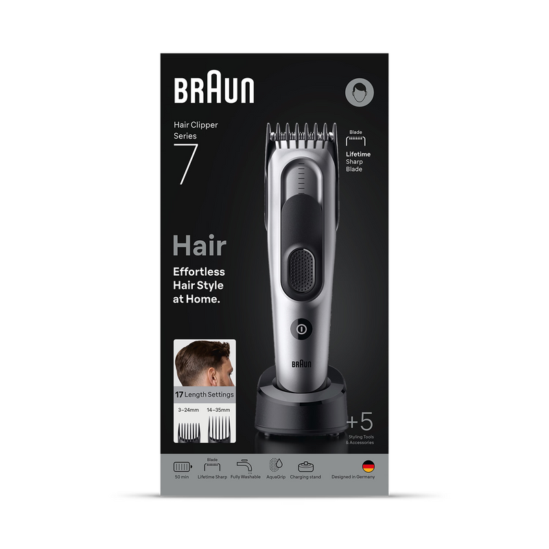 Braun Series 7 hair clipper HC7590 grey - British product