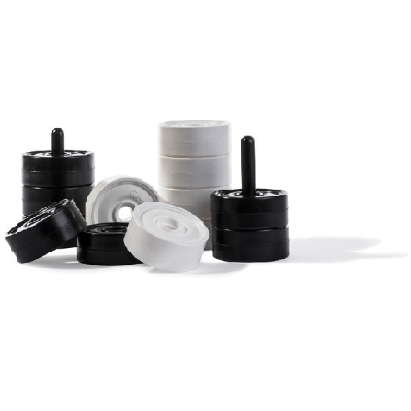 Rolly chess and draughts set, small draughts - British product