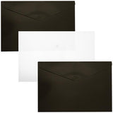 Sainsbury's Home Popper Wallets Black 3pk GOODS Sainsburys   