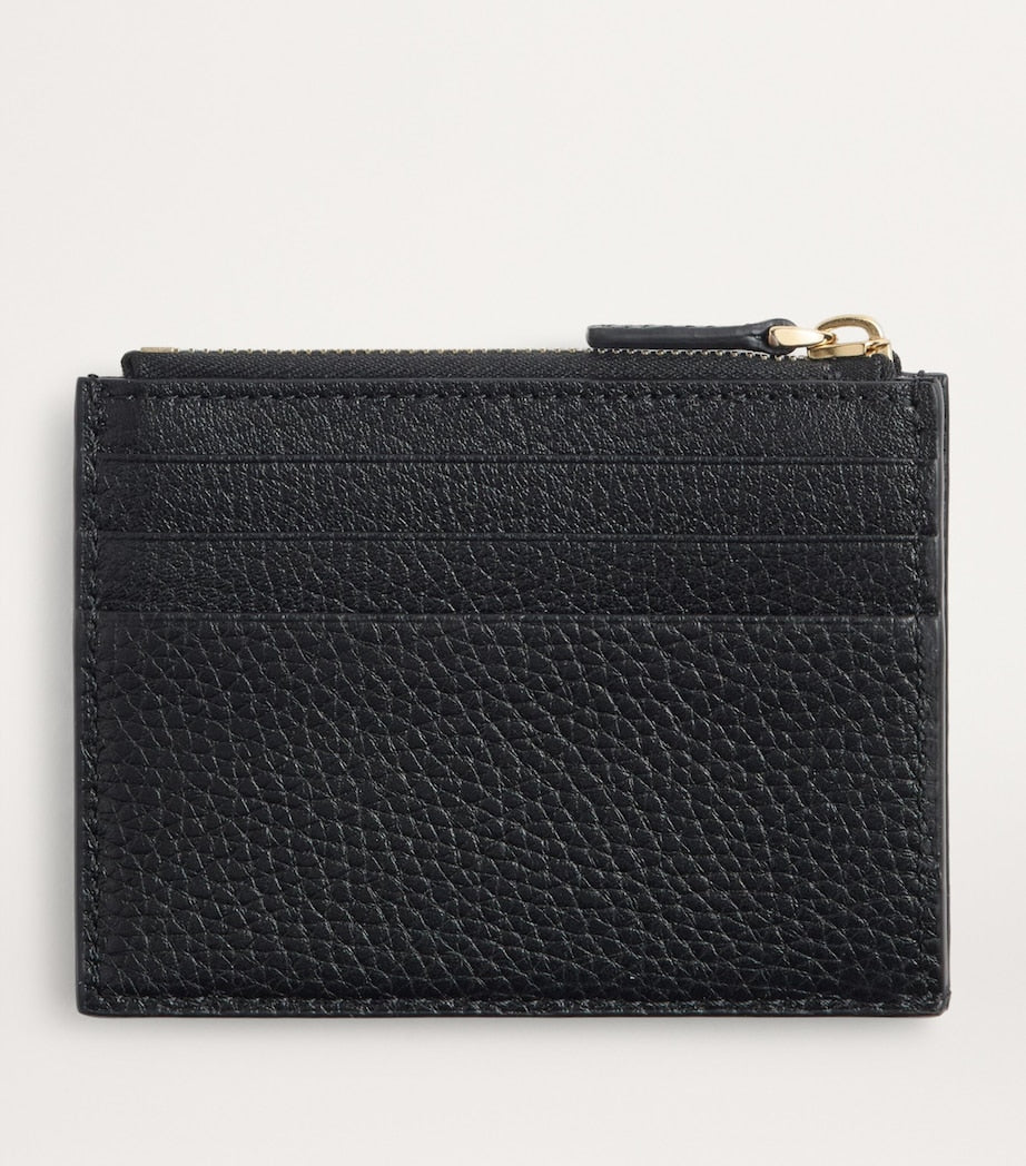 Valentino Garavani leather coin and card holder with Rockstud trim (British brand)