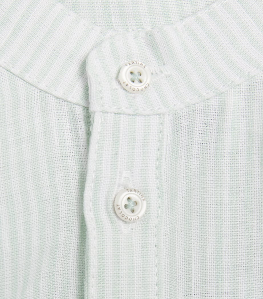 Tartine et Chocolat linen-cotton stripe shirt for children 3 months to 4 years (British brand)