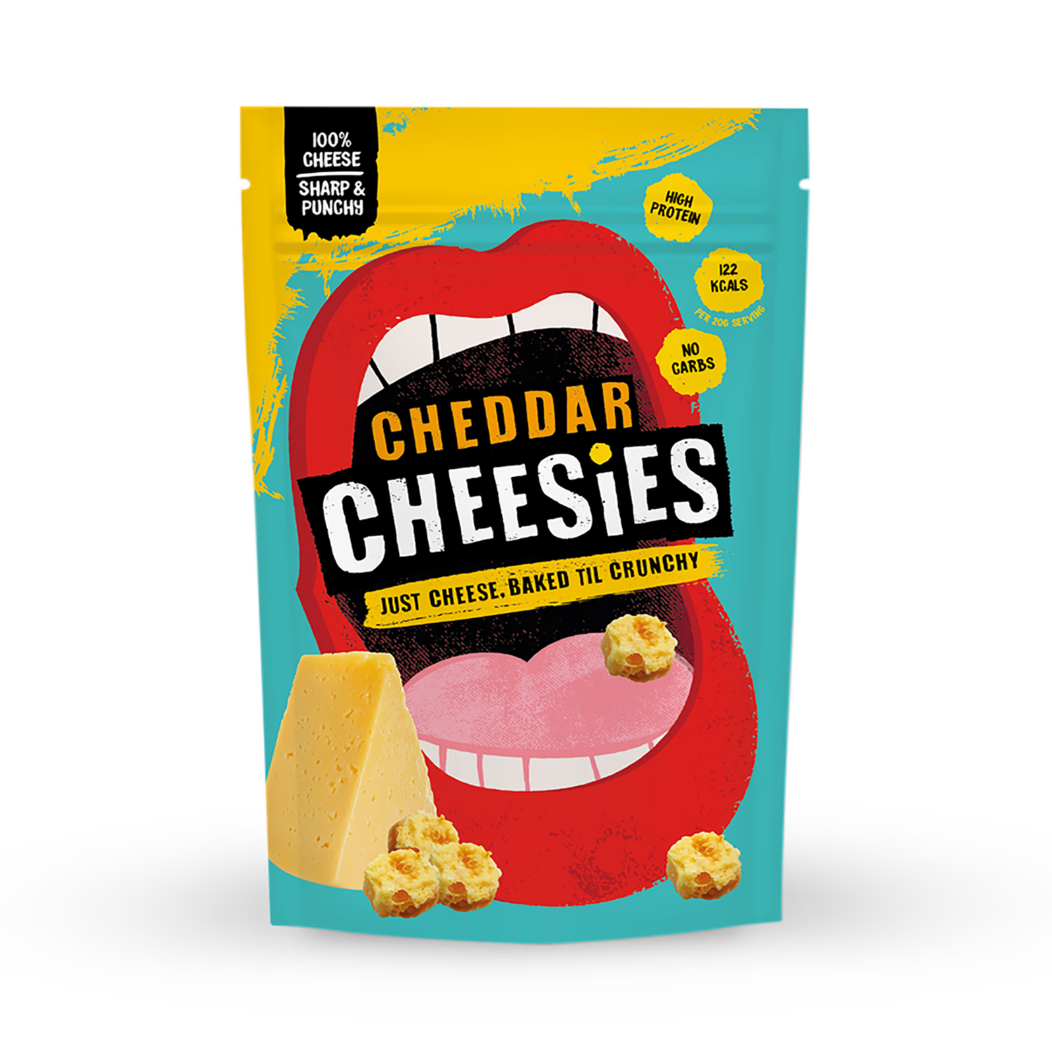 Cheesies cheddar popped cheese balls 60g - British product