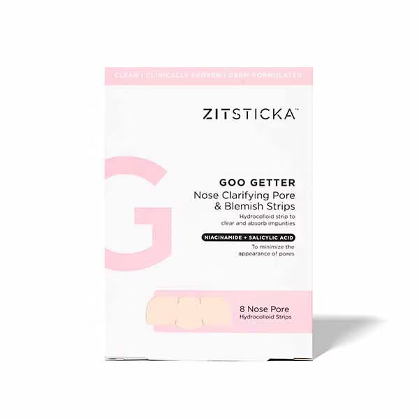 Zitsticka Goo Getter Nose Strips 8-pack, UK version for skincare purposes
