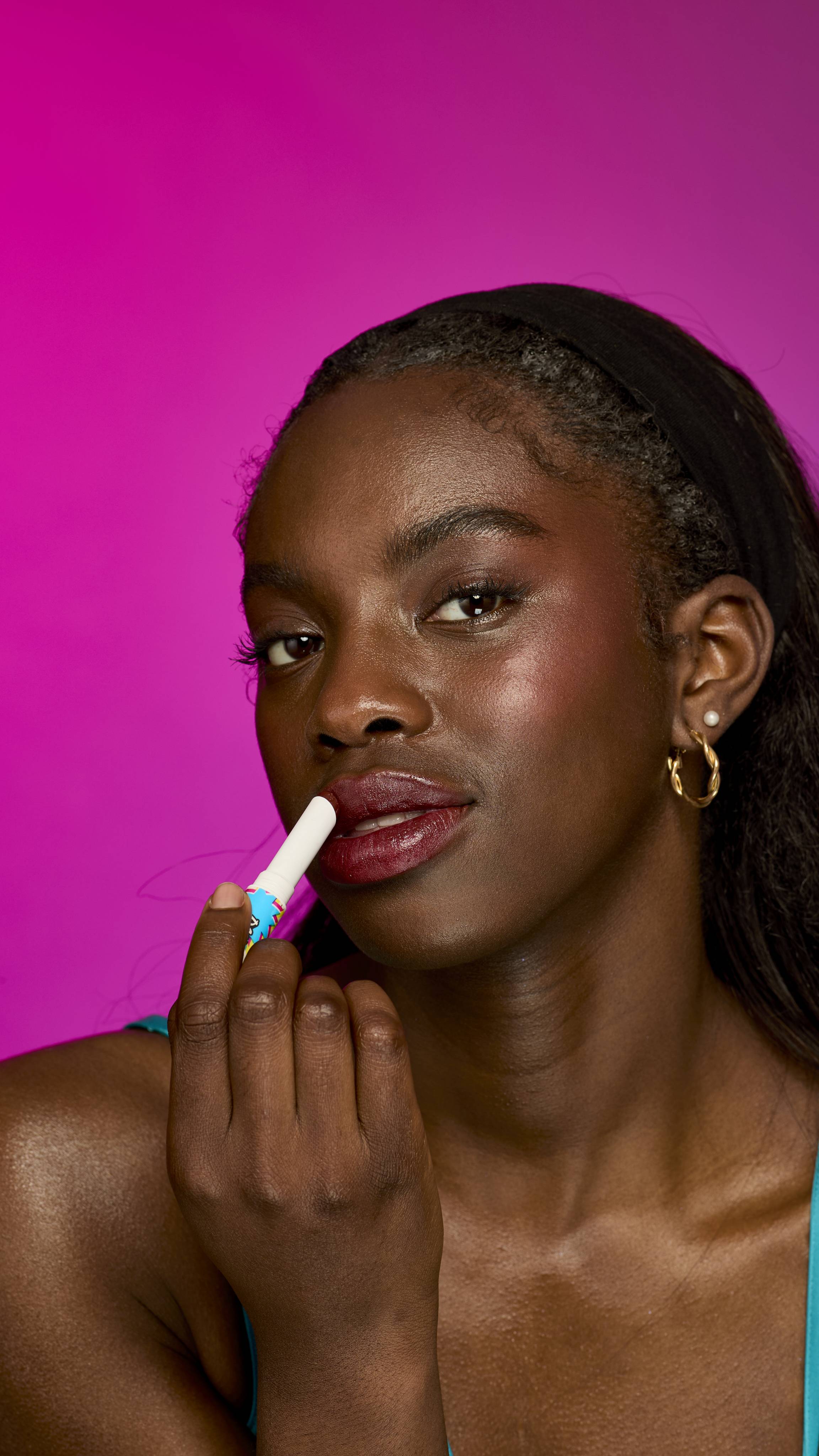 Lush Dahlia lipstick black cherry shade, UK version