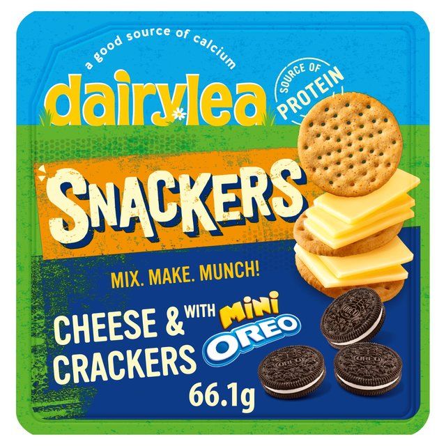 Dairylea Snackers Cheese &amp;amp; Crackers with Mini Oreos   66g