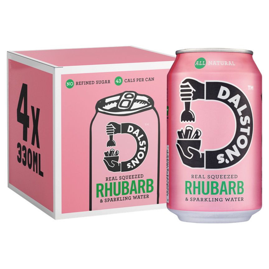 Dalston's Fizzy Rhubarb Cans