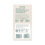 DAME Regular Cotton Tampons 16 Pack