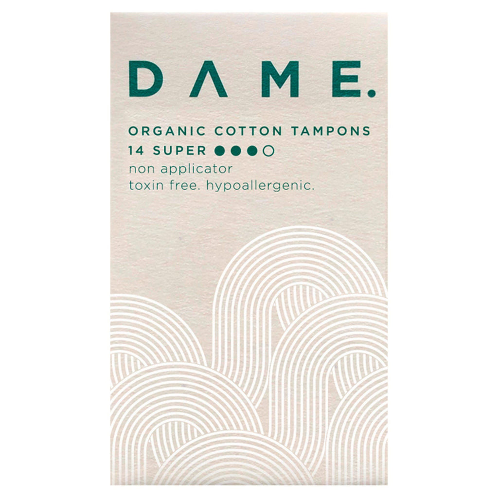 DAME Super Organic Cotton Tampons x14