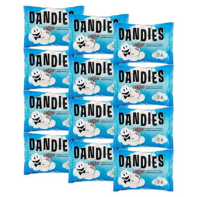 Vegane Vanille-Marshmallows von Dandies, 12 x 200 g