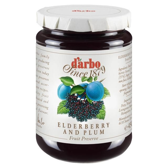 Darbo Elderberry &amp;amp; Plum Fruit Preserve   450g